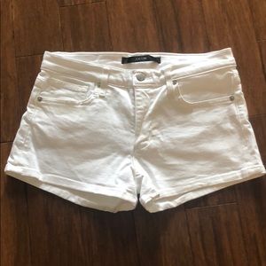 White Jean Shorts